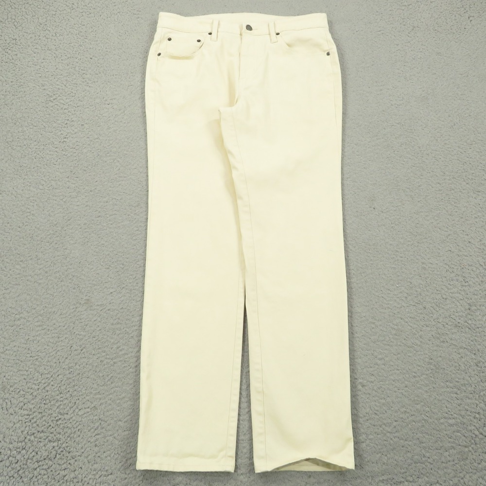 G/Fore Golf Pants Mens 32x30 Core Cream 5 Pocket Trousers Modal Flex Performance